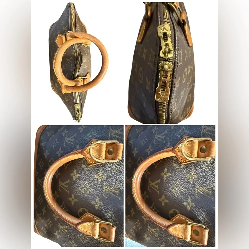 Louis Vuitton Alma Monogram Canvas Top Handle Vintage with D rings-see callouts